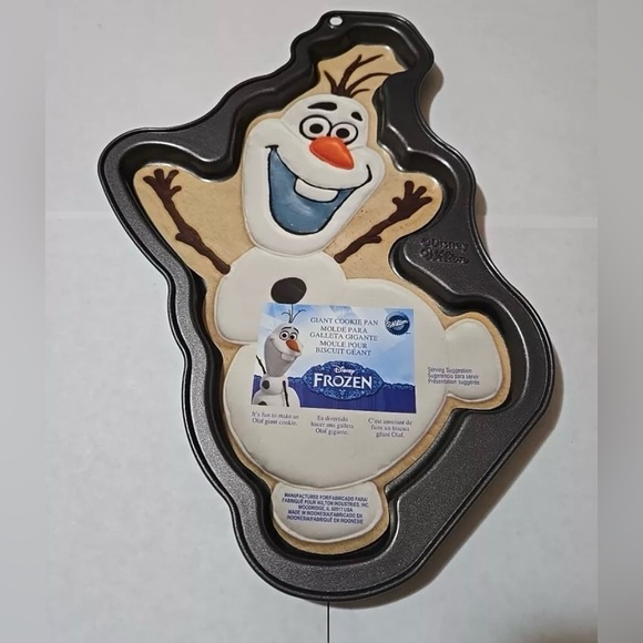 Disney Frozen Olaf Snowman Cookie Pan Mold 12” x 8.5” - Picture 1 of 2